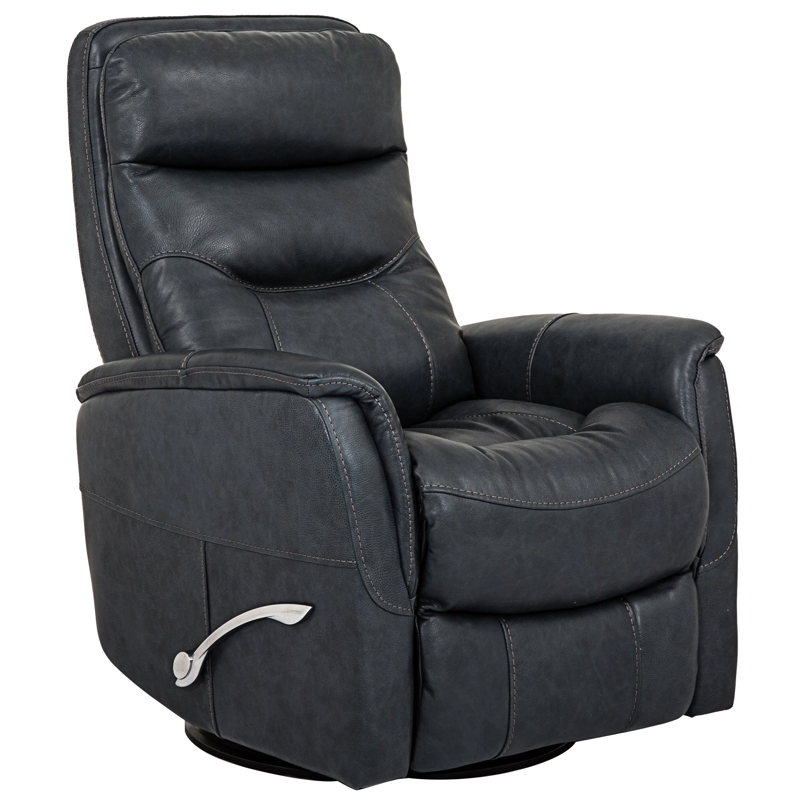 Cheers K887 K88735753 Swivel Glider Recliner with Padded Arms Royal